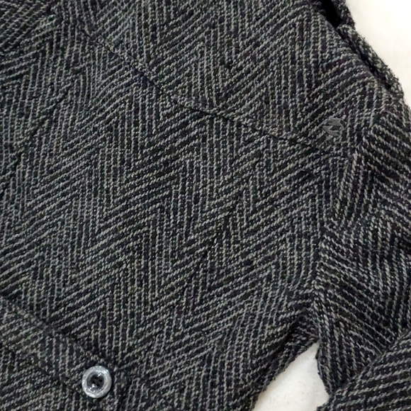 Billabong gray and black variegated wool pea coat size small - Picture 7 of 8